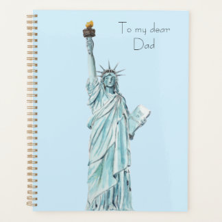 Agenda Estátua pintada à mão da Coloração d'água da Liber