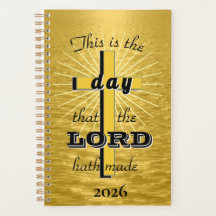 Este é o dia Gold, 2026 Christian Planner