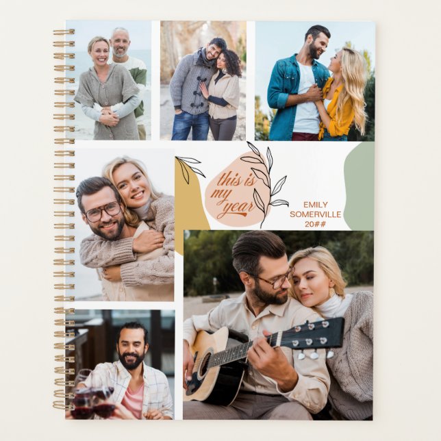 Agenda Este é o meu Abstrato de Trendy Fotográfica do Ano (Frente)