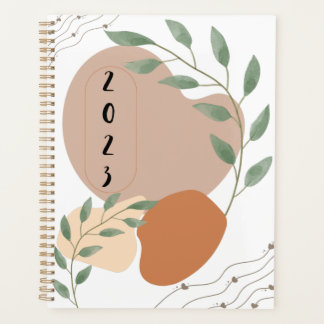 Agenda Estética do Boho Watercolor Planner 2023-2024