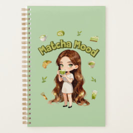 Agenda Estética do Humor do Matcha Design Cute Vibrações