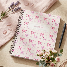 Agenda Estética Feminina Arrebitada Laço Rosa