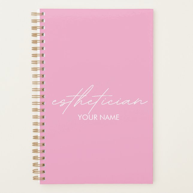 Agenda Esthetician Notebook - Personalized Gift Planner (Frente)