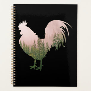 AGENDA ESTILO DA FLORESTA DE FRANGO NATURAL ROOSTER