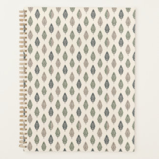 Agenda Estilo de Boho Verde e Beige de Sage Simples e Bon