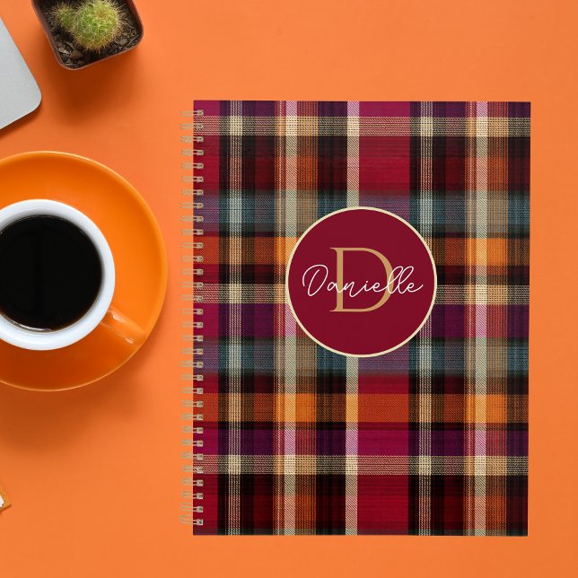 Agenda Estilo de Padrão Xadrez Personalizado (Criador carregado)