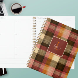 Agenda Estilo de Padrão Xadrez Personalizado