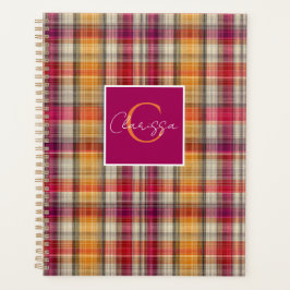 Agenda Estilo de Padrão Xadrez Personalizado