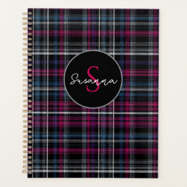 Agenda Estilo de Padrão Xadrez Personalizado do Planejado