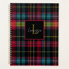 Agenda Estilo de Padrão Xadrez Personalizado do Planejado