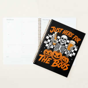 Agenda Estou Aqui Só Para Os Vaias Esqueleto de Halloween