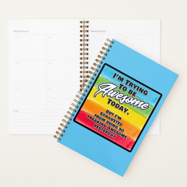 Agenda Estou tentando ser incrível hoje (Exibição)