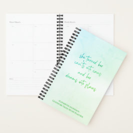 Agenda Estudante de Licenciamento Motivacional Girly