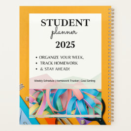 Agenda Estudante Planner 2025 | Horário Semanal, Trabalho