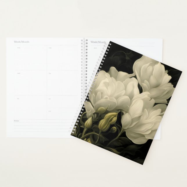 Agenda Estudo de uma Flor de Peônias (Exibição)