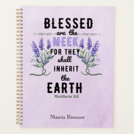 Agenda etro Matthew 5:5 Lavanda Watercolor