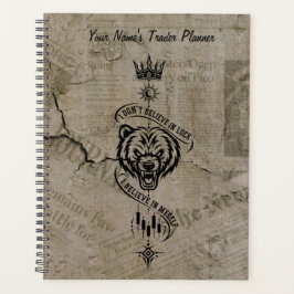 Agenda Eu Acredito em Mim Mesmo Urso Trader Pergaminho Vi