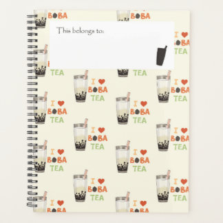 Agenda Eu amo Boba Tea Planner
