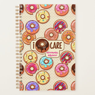 Agenda Eu Amo De Dobra De Cute Engraçada Rosquinha Doce
