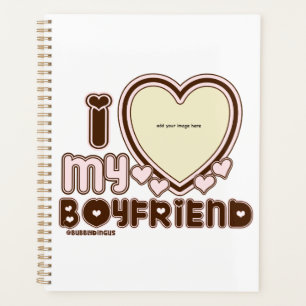 Agenda Eu amo o meu rosa namorado