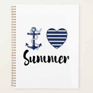 Agenda Eu amo o notebook de verão