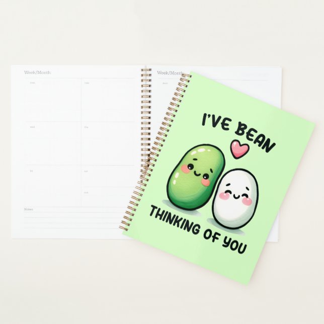 Agenda Eu Estive Pensando em Você Cute Kawaii (Exibição)