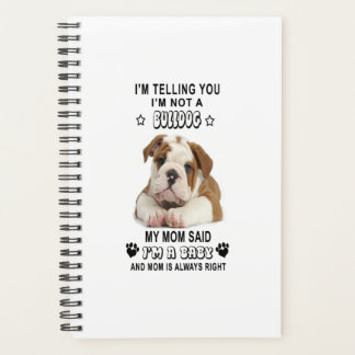 Agenda Eu estou dizendo que não sou um Bulldog Meu presen