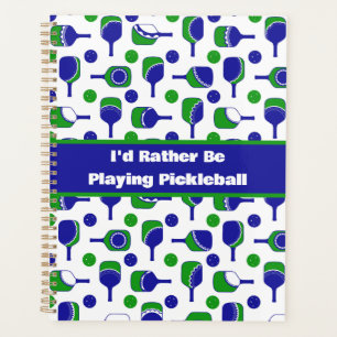 Agenda Eu Preferencialmente Jogando Pickleball Blue Green