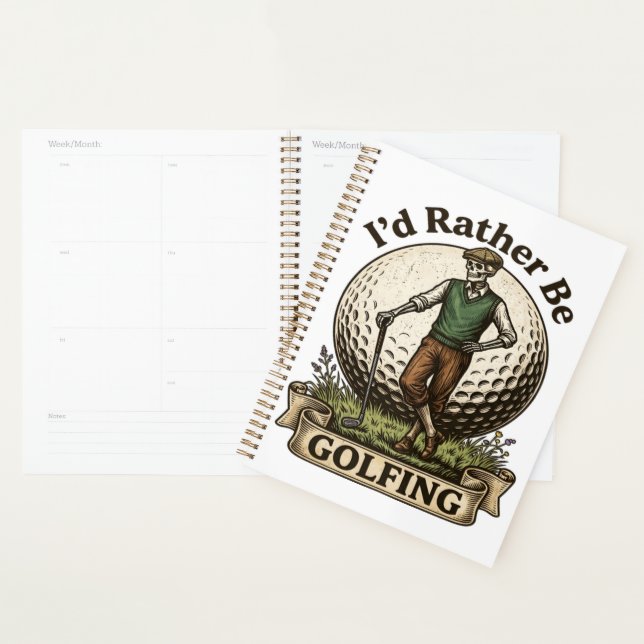 Agenda Eu Preferiria Estar Jogando Golfe  (Exibição)