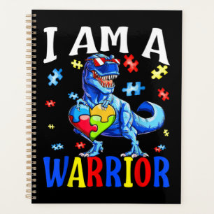 Agenda Eu Sou Uma Família De Autismo Guerreiro Dinossauro