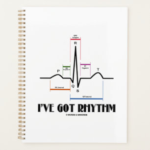 Agenda Eu tenho ritmo ECG eletrocardiograma eletrocardiog
