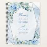 Agenda Eucalipto floral azul-boho e brilho prateado<br><div class="desc">Incêndio na beleza etérea deste eucalipto floral azul-boho e planejador de relva, um companheiro cativante para as suas festividades de casamento. Seu cobrir cativante apresenta uma tapeçaria encantadora de florais azuis, folhas delicadas de eucalipto e brilho prateado que expele um ar de elegância boêmica. A intrincada design captura sem esforço...</div>