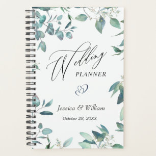 Agenda Eucalyptus Greenery Watercolor Planner