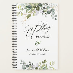 Agenda Eucalyptus Greenery Watercolor Planner