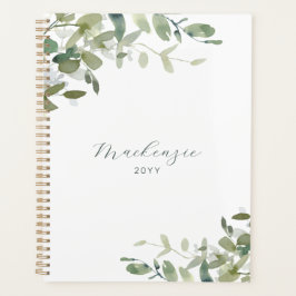 Agenda Eucalyptus Ivy Greenery Elegante Minimalista