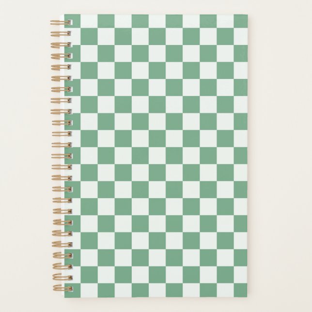 Agenda Eucalyptus mist checkerboard pattern (Frente)