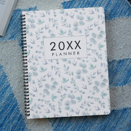 Agenda Eucalyptus watercolor semanal e mensalmente 2022