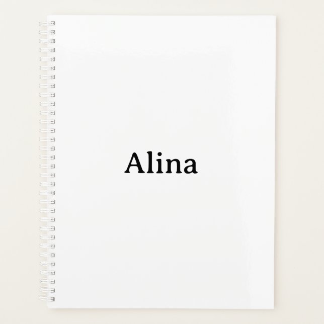 Agenda excluir texto adicionar próprio design padrão 8,5″ (Frente)