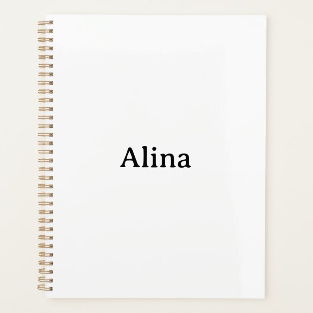 Agenda excluir texto adicionar próprio design padrão 8,5″ (Frente)
