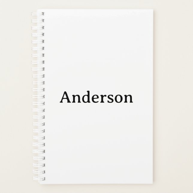 Agenda Excluir Texto e Substituir Próprio Design Pequeno  (Frente)