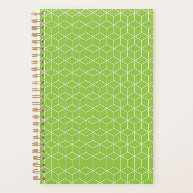 Agenda Explore Ilusões Ópticas Modernas com Padrão de Cub (Frente)