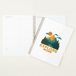 Agenda Explore mais - Retro Mountain & Forest Adventure