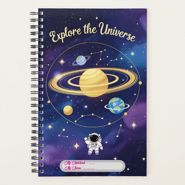 Agenda Explore o Universo - Cobrir para Notebook Astronôm (Frente)