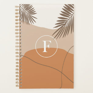 Agenda F - Monograma inicial - Letra F Design abstrato
