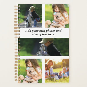 Agenda Faça sua própria colagem de fotos e texto