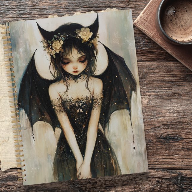 Agenda Fada Dark Fantasy Gótica com Coroa Floral (Criador carregado)