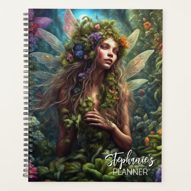 Agenda Fada Fantasia No Jardim (Frente)