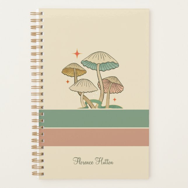 Agenda Fairytale Retro Vintage Mushroom (Frente)