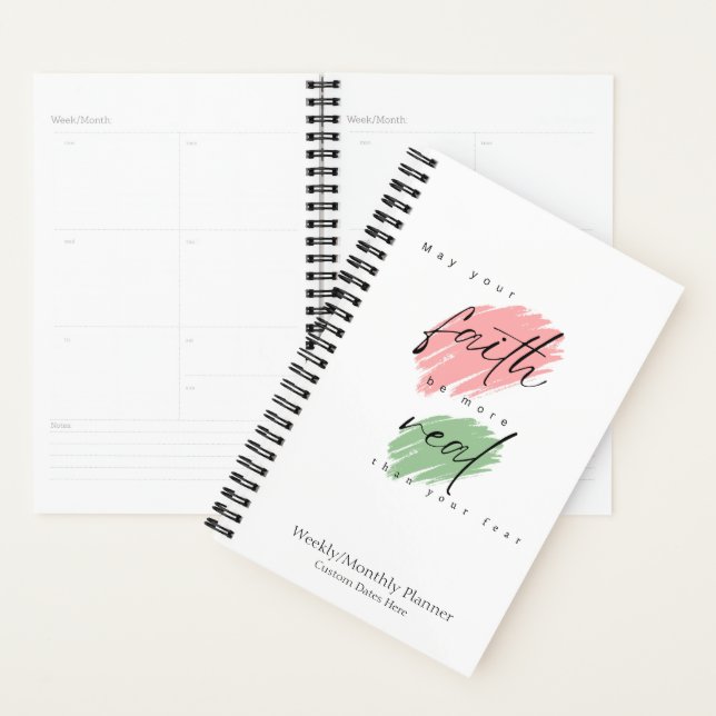 Agenda Faith Planner | Fé vs Medo (Exibição)