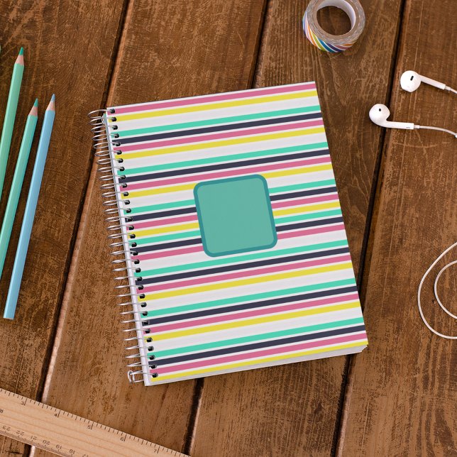 Agenda Faixa Horizontal Colorida (Colored Horizontal Stripes Planner)